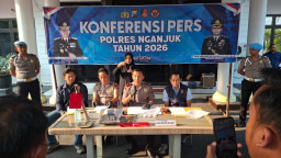 Gercep, Polres Nganjuk Ungkap Pembunuhan Berencana di Kaloran  Ngronggot Kurang dari 10 Jam