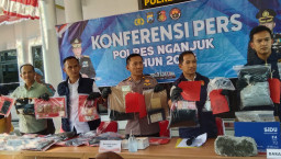 Rekor Se-Jatim, Polres Nganjuk Gulung Jaringan Narkoba Lintas Daerah dan Puluhan Pelaku Kriminal