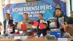 Jaringan Narkoba Antar Daerah Digulung, Polres Nganjuk Sita Ratusan Ribu Pil Koplo dan Ratusan Gram Sabu