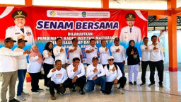 Bakar Semangat Kader Akar Rumput, Kang Marhaen Pimpin Senam Bersama dan Pembinaan IMP di Lengkong