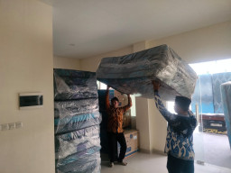 3.000 Kasur Baru Siap Tampung Muktamirin, Panitia Nu Sulap Ruang Kelas Jadi Penginapan.