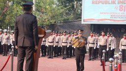 Tegaskan Makna HUT ke-81 RI, Kapolres Nganjuk Minta Anggota Tebar Pelayanan Humanis