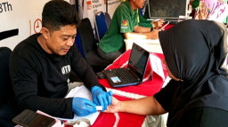 Peringati HUT ke-28, IJTI Pokja Nganjuk Tebar Manfaat Lewat Cek Kesehatan dan Donor Darah Gratis