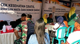 Wujud Nyata Kepedulian Insan Pers, Kadinkes Nganjuk Apresiasi Aksi Sosial IJTI di HUT ke-28