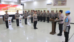 Penyegaran Komando, Polres Nganjuk Resmi Rotasi Posisi Kabagops dan Kasat Reskrim