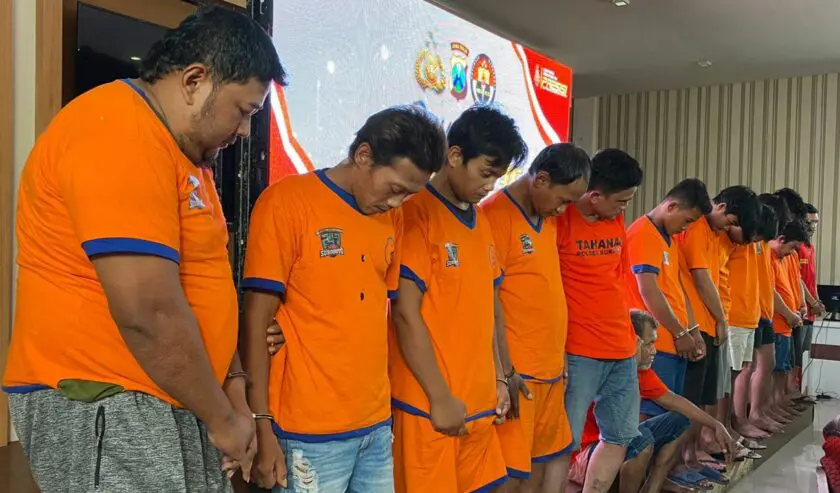 21 Pelaku Kejahatan Curanmor Jalanan di Surabaya Diringkus Polisi