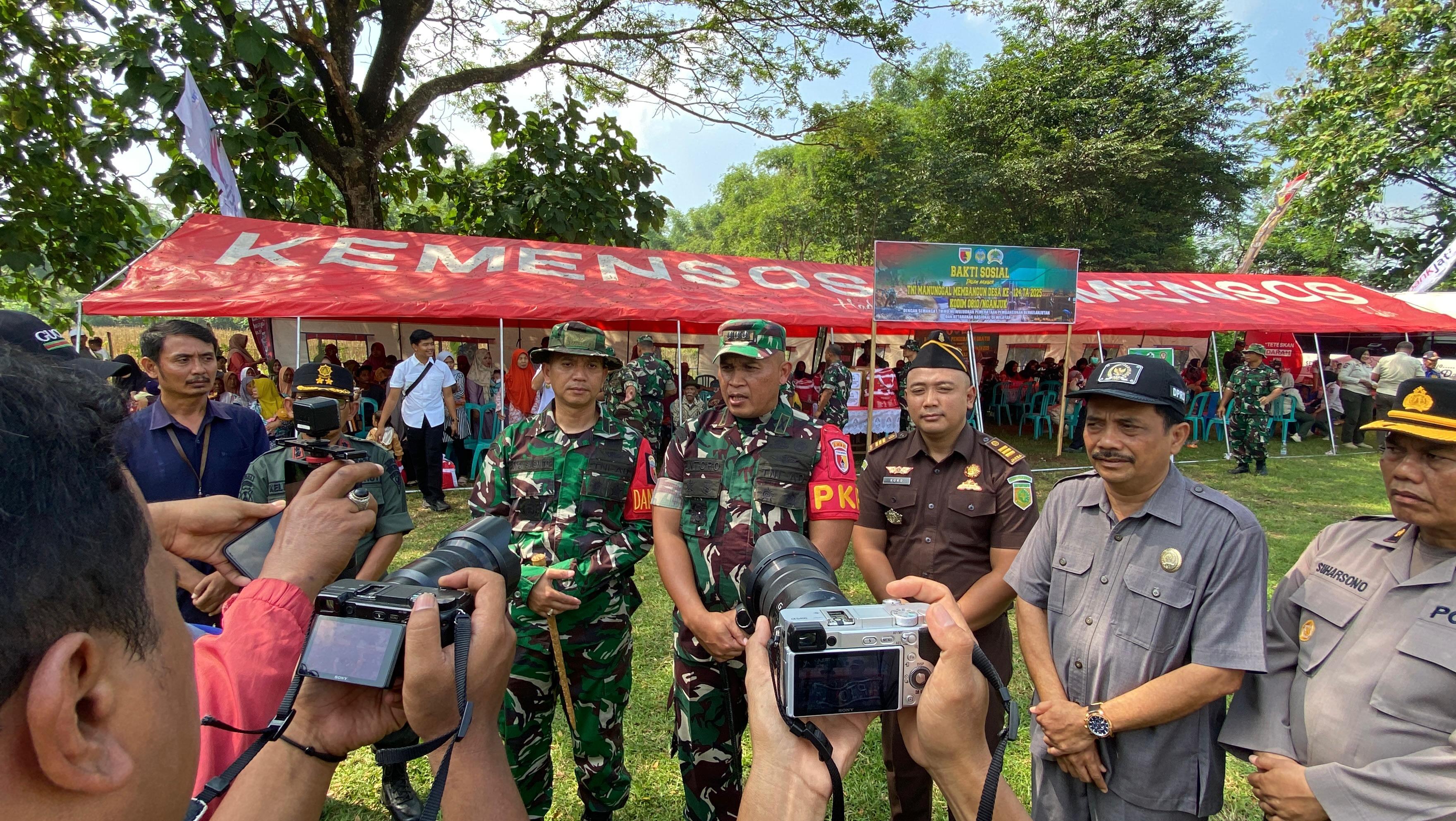 Danrem 081/DSJ Apresiasi TMMD 124 Kodim 0810/Nganjuk