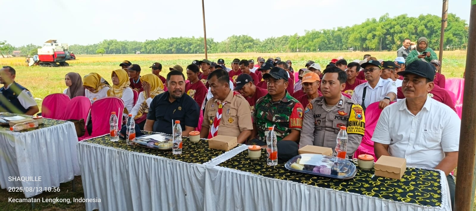 Forpimcam Lengkong Hadiri Giat Farmer Field Day (FFD) Tematik Padi Organik di Desa Prayungan