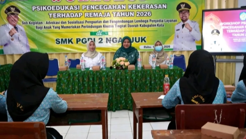 Cegah Kekerasan pada Remaja, Dinsos PPPA Nganjuk Gelar Workshop Psikoedukasi