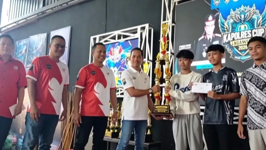 Wadahi Bakat Kawula Muda, Polres Nganjuk Gelar Turnamen Esport Mobile Legend dan Free Fire 2026