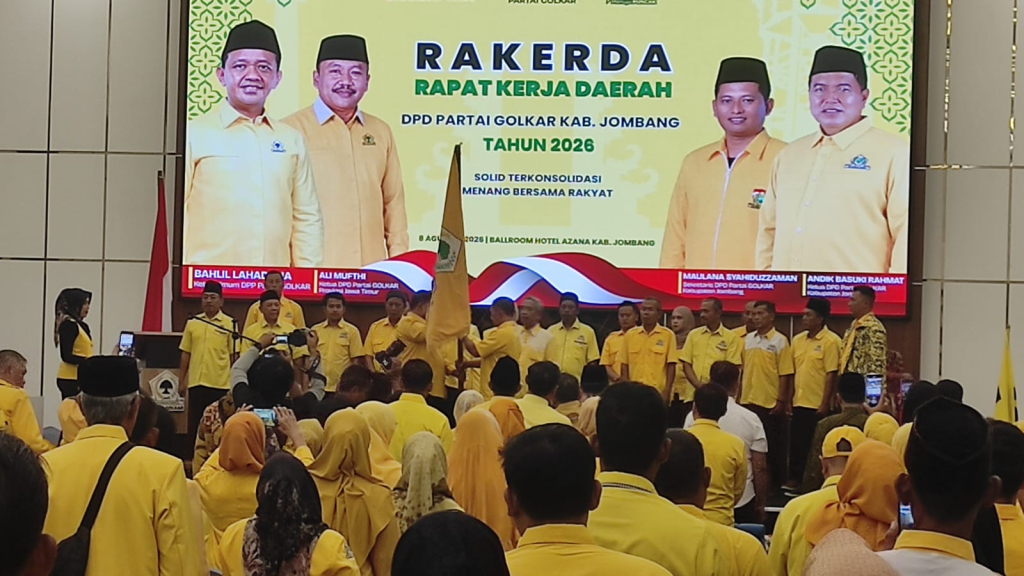 Rakerda 2026, Golkar Jombang Bentuk Pasukan Muda Gen Z Hingga Tingkat Desa