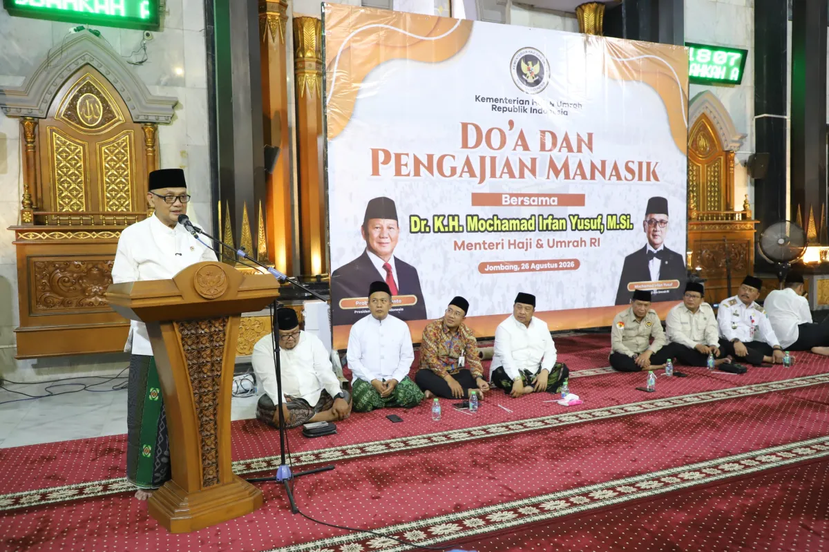Gus Menteri Hadiri Manasik di Jombang, Pesan Kesiapan Mental dan Kesehatan Bagi Calon Jemaah Haji 2027