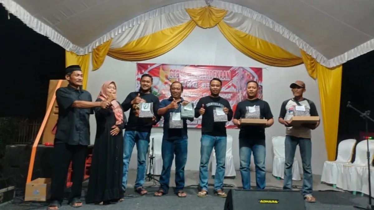 Kompak Banget, Pemuda Pansela Tengah Sulap Halaman Anggota Resmob Nganjuk Jadi Panggung Pesta Rakyat