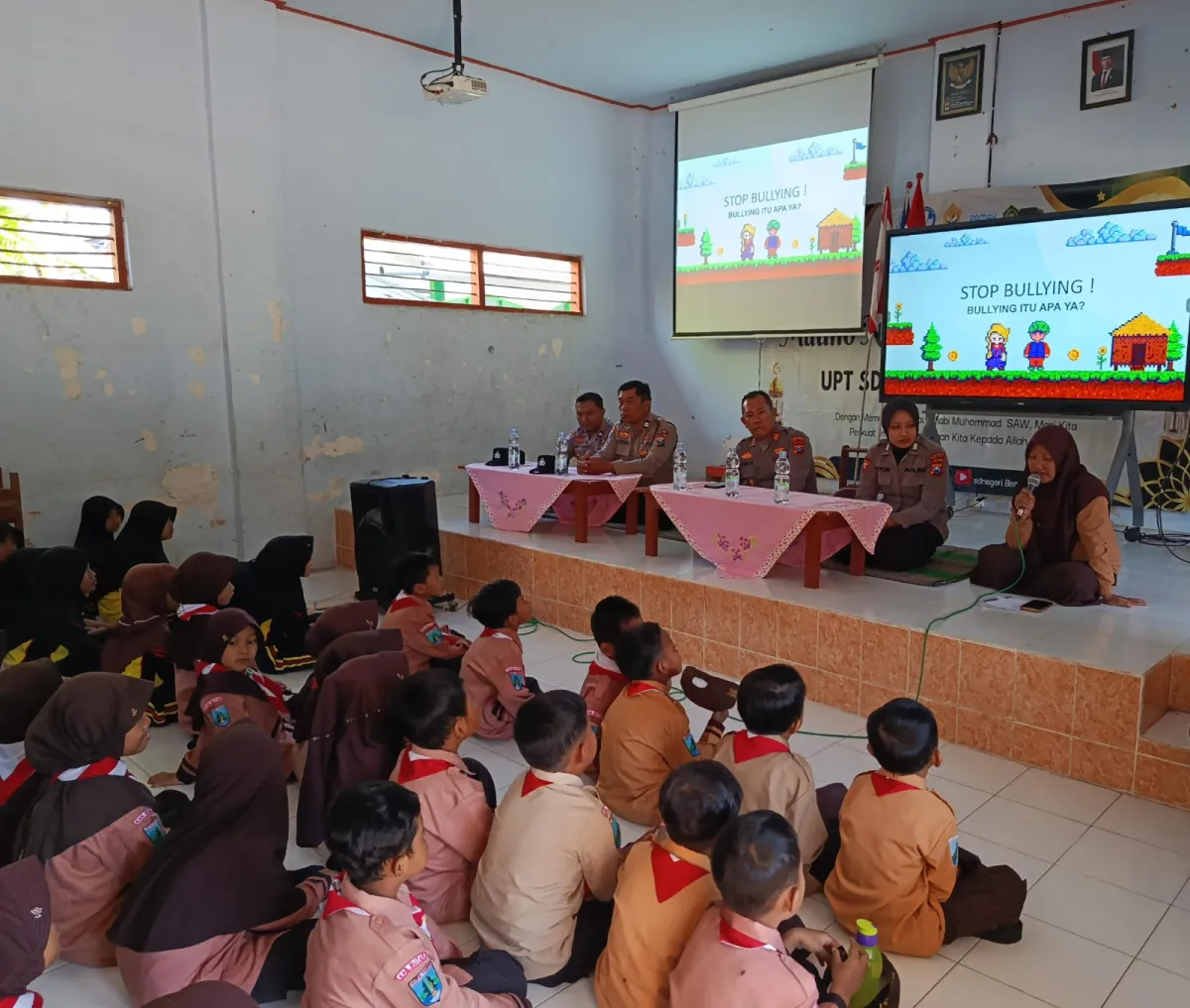 Upaya Cegah Perundungan, Polsek Garum Blitar Bentuk Karakter Pelajar SDN Bence 02