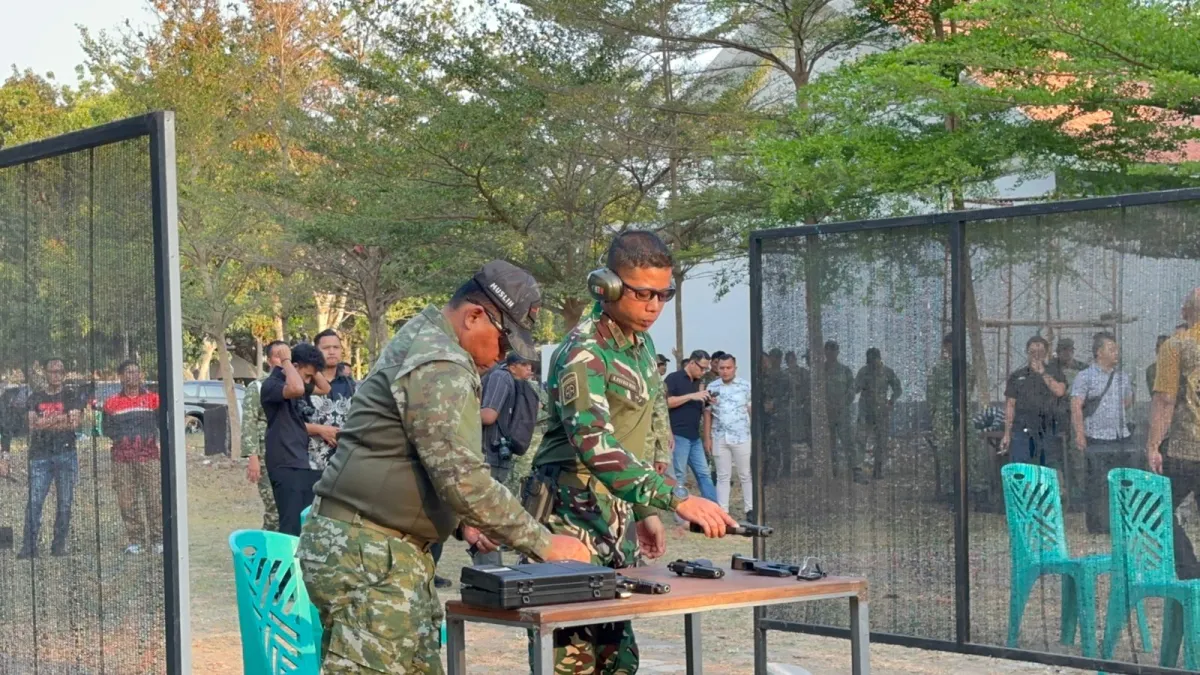 Latih Ketangkasan dan Soliditas, Forkopimda Nganjuk Bidik Sasaran Bersama di HUT ke-81 TNI