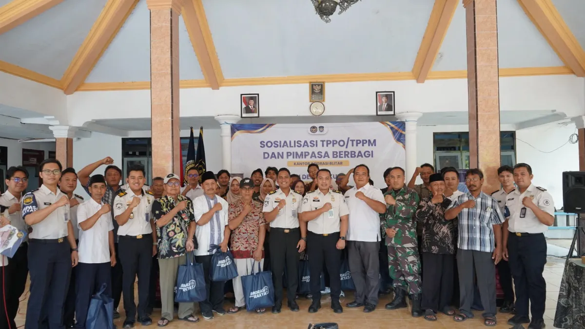 Lawan TPPO dan TPPM, Imigrasi Blitar Sulap Desa Bakung Jadi Benteng Edukasi Masyarakat