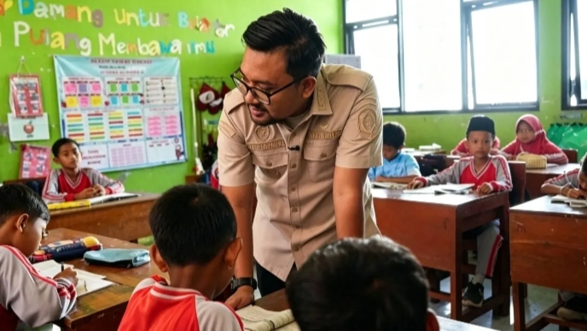 Tinjau Korban Keracunan Menu MBG di Sekolah, Wabup Nganjuk Minta Siswa Fokus Pulih dan Minta Maaf