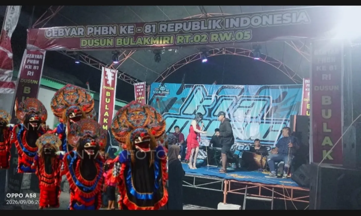 Meriah, Peringatan HUT RI ke-81 di Bulakmiri Ngronggot Hadirkan Tarung Barongan Kembar dan Musik KIA