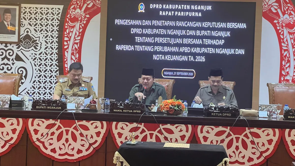 Ketuk Palu Paripurna, DPRD dan Bupati Nganjuk Sepakati Raperda Perubahan APBD 2026 Naik Jadi Rp 2,6 Triliun