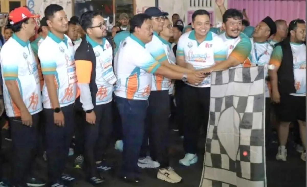 Sinergi Kejari dan PWI Nganjuk Sukses Sedot 3.000 Pelari di Adhyaksa Night Run Merah Putih 2026