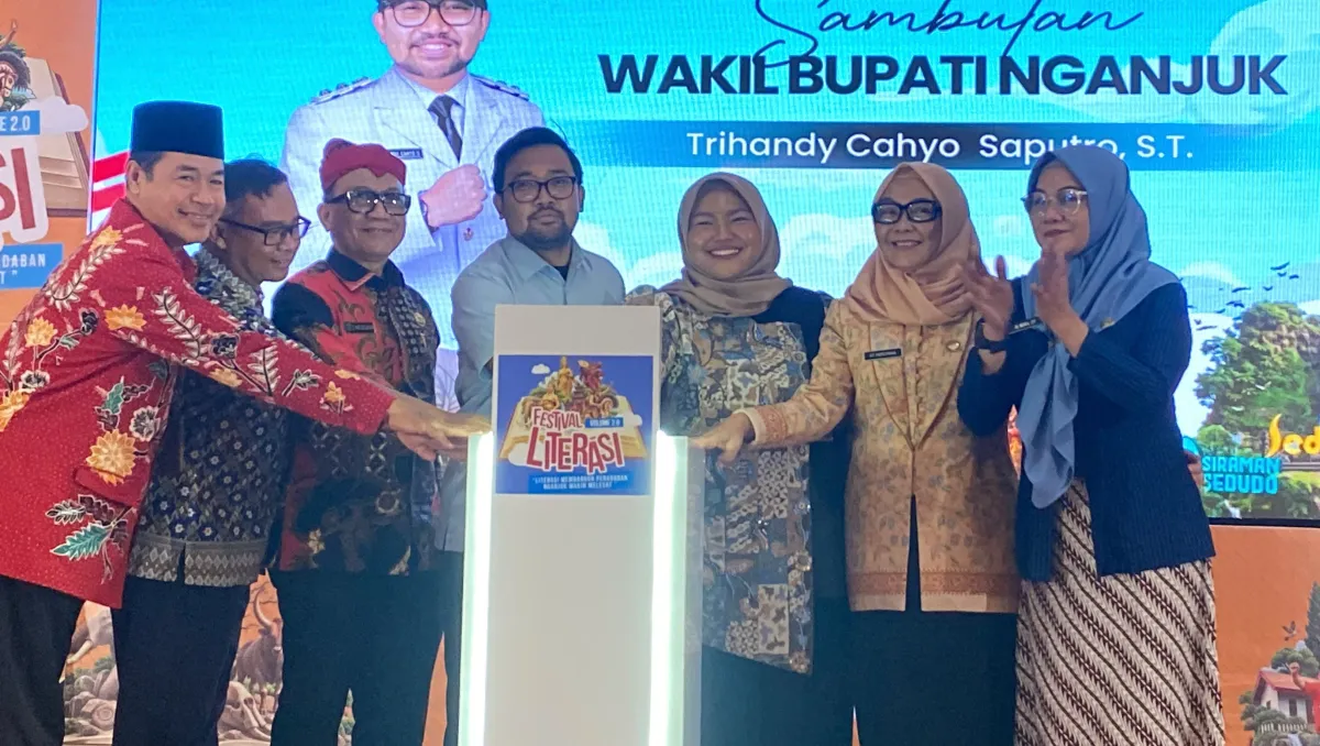 Dinas Arpus Nganjuk Gelar Festival Literasi 2.0, Mas Handy Tekankan Pentingnya Membaca untuk Buka Jendela Dunia