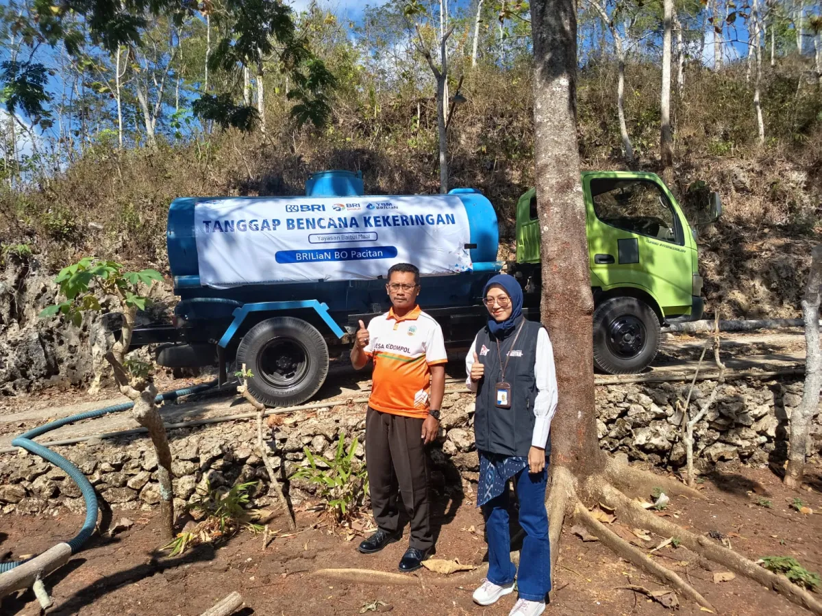 BRI Tanggap Bencana, YBM BRILiAN Pacitan Salurkan 35.000 Liter Air Bersih Kepada Warga Terdampak Kekeringan