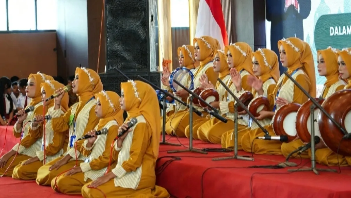 Geliat Seni Hadrah SD Se-Nganjuk Semarakkan Hari Santri Nasional 2026 di Pendopo Sosrokoesoemo
