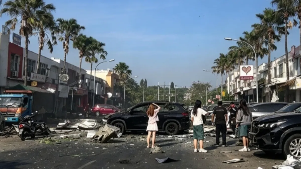 Geger.! Ledakan Dahsyat Ratakan Rumah Makan di Pakuwon City Surabaya, 5 Korban Alami Luka Bakar