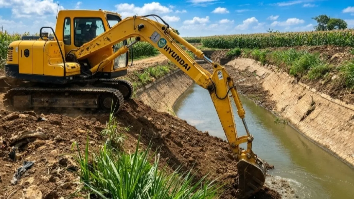 Normalisasi Saluran Sekunder Mlilir, PUPR Nganjuk Genjot Distribusi Air Sawah