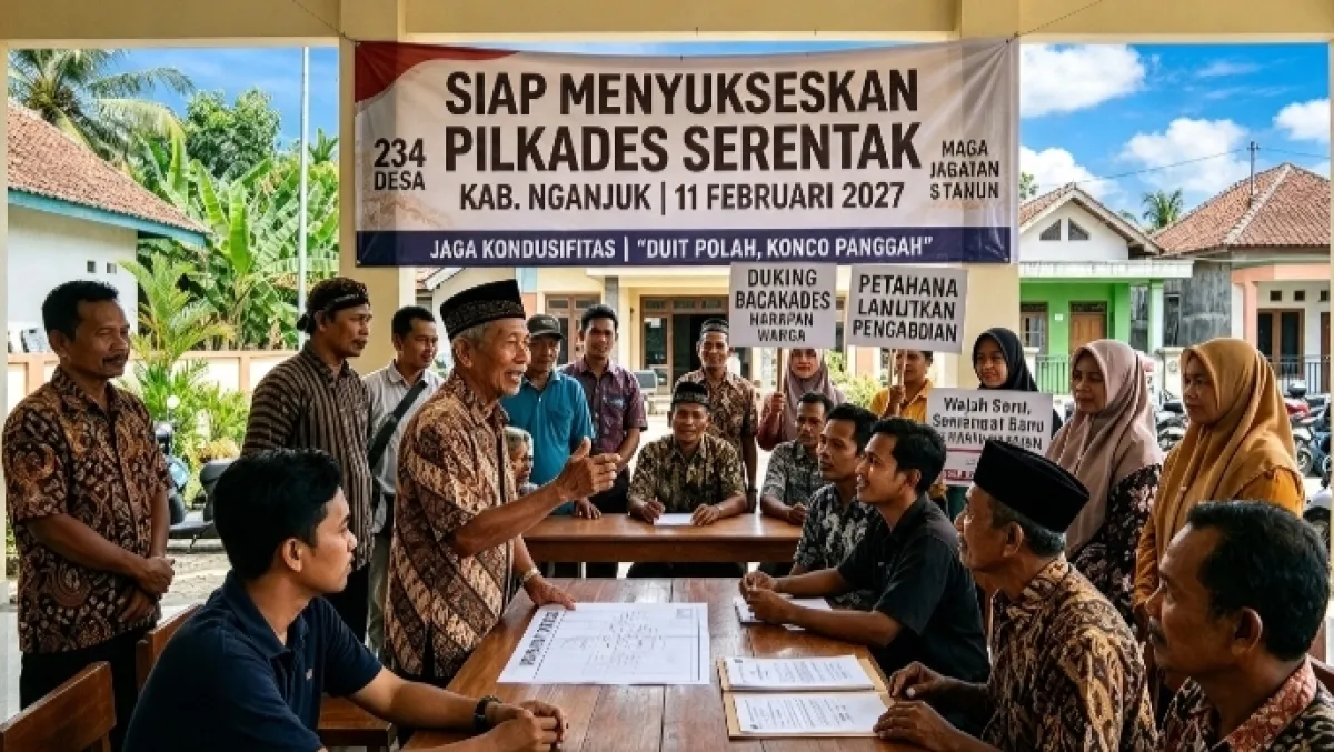 Pilkades Nganjuk 2027, Perebutan Kursi 'Panas' Dimulai, Duit Polah Konco Panggah, Suara Akar Rumput Mulai Terbelah