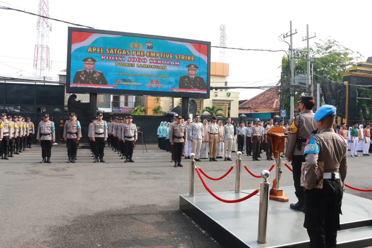 Cegah Kenakalan dan Tawuran Pelajar, Polres Lamongan Kerahkan "Polisi Jogo Sekolah"
