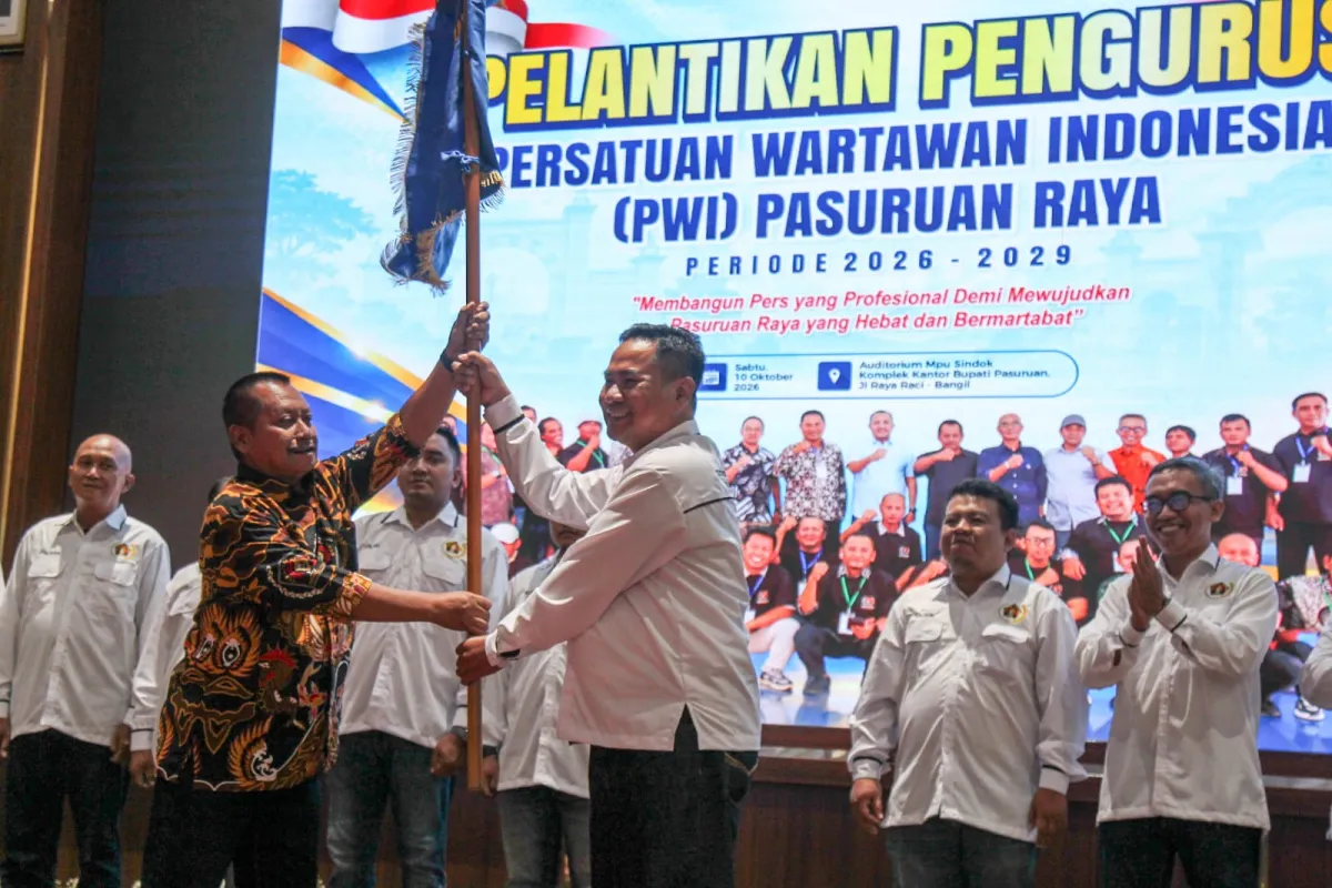 PWI Pasuruan Raya Periode 2026–2029 Resmi Dilantik, Siap Perkuat Profesionalisme Pers Digital