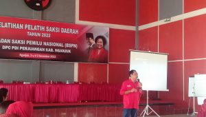 Jelang Pemilu 2024, PDI Perjuangan Nganjuk Gelar Pelatihan Pelatih Saksi Daerah