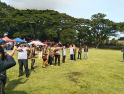 Pertama kali di gelar di Nganjuk Panahan tradisional Kuto angin DPD Perdana Jatim Series 1 Agenda di buka kepala dinas Porabudpar Nganjuk .