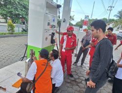 Pastikan Keakuratan Pengisian, Tim Gabungan Polresta Banyuwangi Sidak SPBU