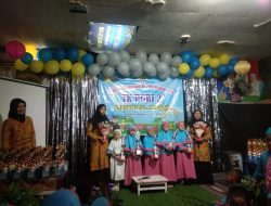 Gelar Tasyakuran & Pelepasan siswa Khas TK PGRI 2 Kebonwaris Pandaan dengan Lambungkan Balon dan Tumpengan