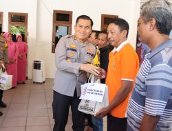 Polres Nganjuk Gelar Baksos dan Bansos Serentak di Gereja ST. Paulus Nganjuk