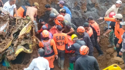 Longsor di Penambangan Pasir Lumajang, 1 Orang Tewas