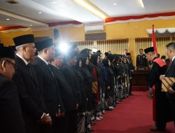 Mas Handy, Bakal Calon Wakil Bupati Nganjuk Dilantik Jadi Anggota Dewan, Ketua Dewan Sementara : Dia Belum Mengundurkan Diri