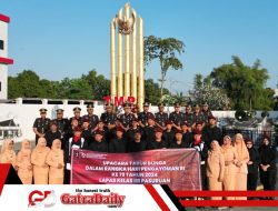 KALAPAS PASURUAN PIMPIN UPACARA TABUR BUNGA DI TMP KOTA PASURUAN DALAM RANGKA PERINGATI HARI PENGAYOMAN DAN HUT RI KE – 79