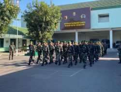 Kodim 0810/Nganjuk Latihan PBB Sebagi Sarana Menjaga Profesionalisme