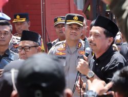 Kapolres Nganjuk Pimpin Langsung Pam Unras Damai Aliansi Mahasiswa Nganjuk