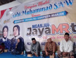 Maulid Nabi SAW, Ratusan Masyarakat Disabilitas Nganjuk Gelar Pengajian di Posko Pemenangan Bunda Ita-Mbak Zuli
