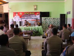 Kunjungi Tiga Polsek Sekaligus, Kapolres Nganjuk Inginkan peningkatan Kualitas Pelayanan Publik dan Jaga Netralitas