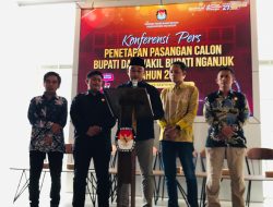 KPU Nganjuk Tetapkan Tiga Pasangan Calon Bupati dan Wakil Bupati