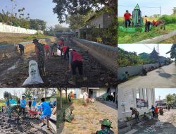 HUT TNI ke 79 Kodim 0810 Nganjuk Gelar Karya Bakti Tersebar di Seluruh Kabupaten Nganjuk