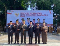 Dandim 0810 Nganjuk Ikuti Upacara Peringatan Hari Kesakitan Pancasila Tahun 2024
