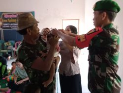 Babinsa Koramil 0810/02 Bagor Dampingi Bidan Desa Melaksanakan Pendampingan dan Penyuluhan Stunting