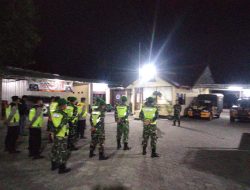 Jelang Pelantikan Presiden RI Koramil 0810/04 Berbek Bersama Polsek Dan Pol PP Laksanakan Patroli Gabungan