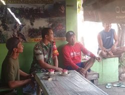Gali Informasi Dari Warga Babinsa Koramil 0810/02 Bagor Komsos di Warung Kopi